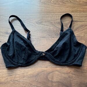 Savage X Fenty Elegant Black Lace Bra